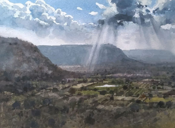 Hand Drawn Watercolor Palace in China Illustrations