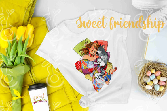 Sweet Friendship, Watercolour Illustrations
